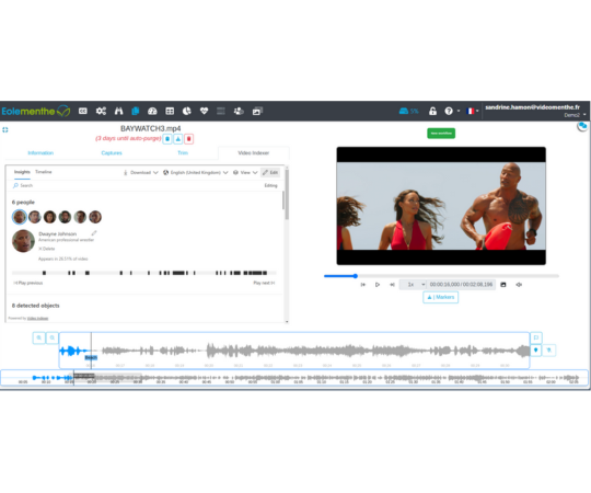 video indexing by AI